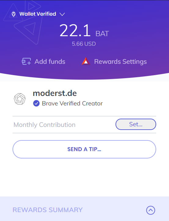 brave browser rewards